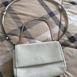 Kate Spade Cream Crossbody Bag with Chain Strap